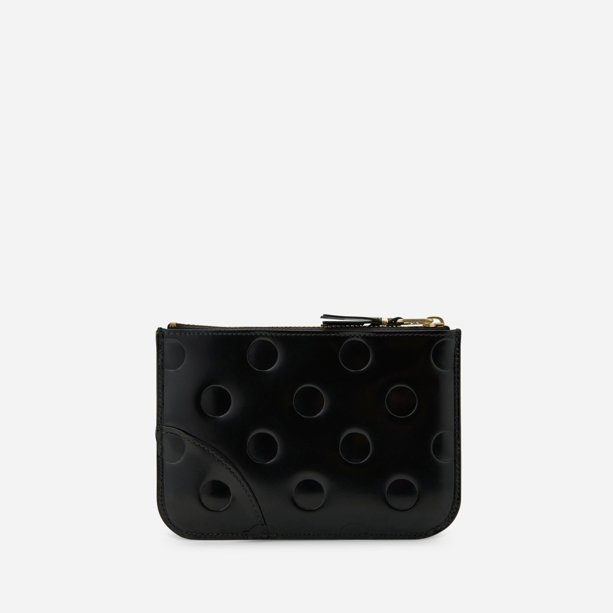 SA8100NE Polka Dots Embossed Wallet Black