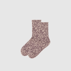 SLUB NEP PLAIN PASTEL SOCK PURPLE
