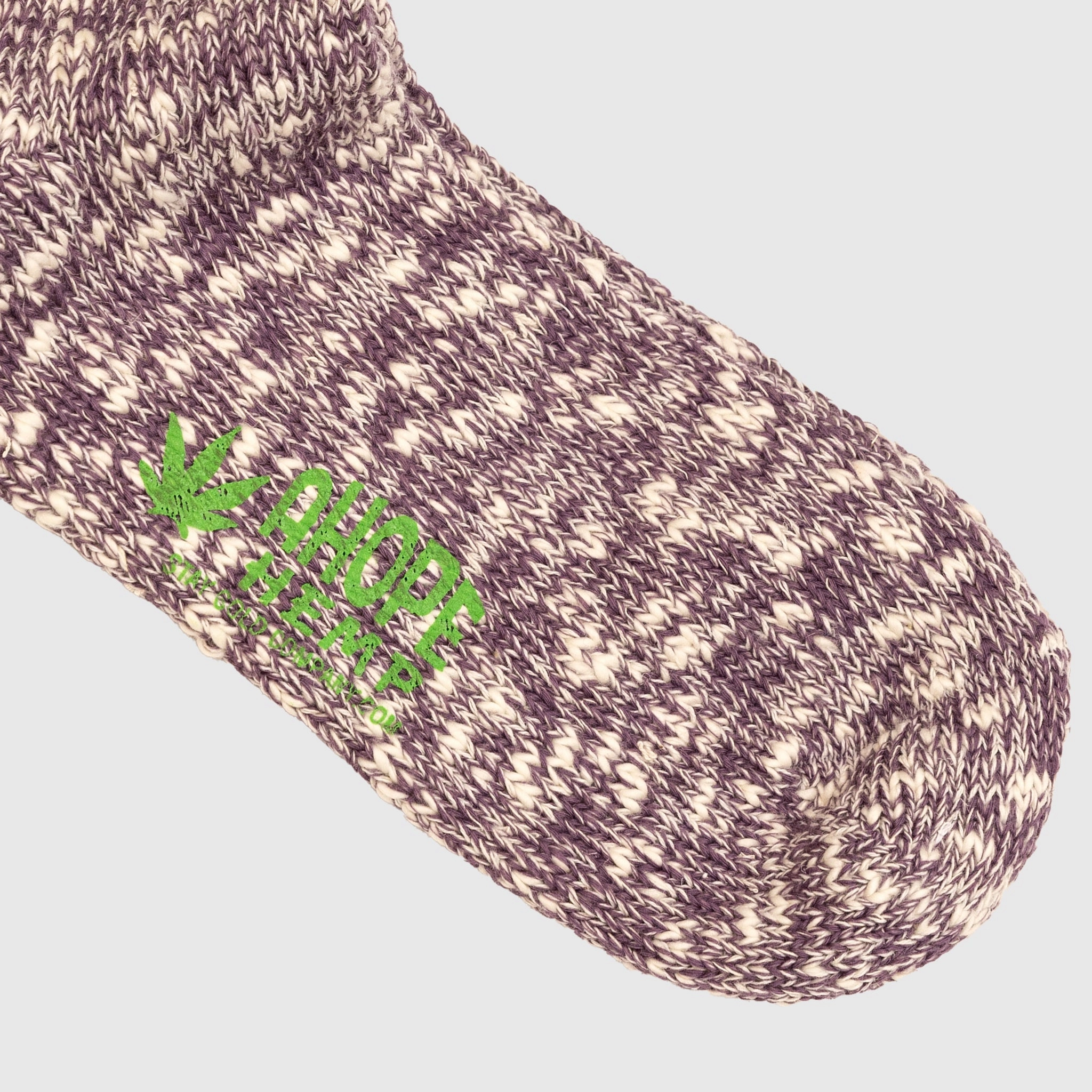 SLUB NEP PLAIN PASTEL SOCK PURPLE