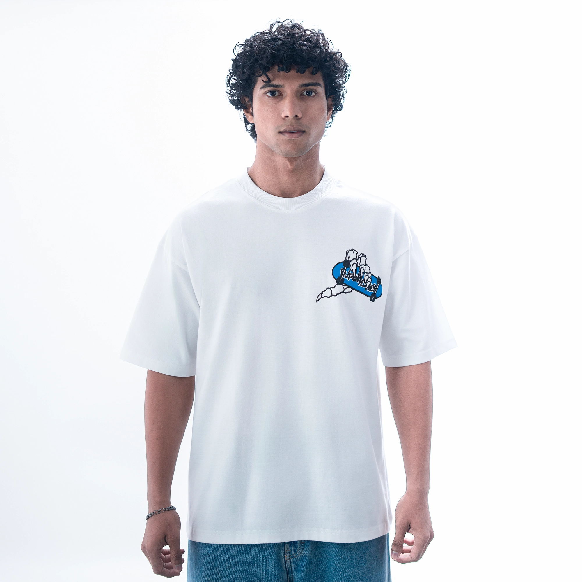 SUPERKICKS | GRIM SKATER' TEE { WHITE