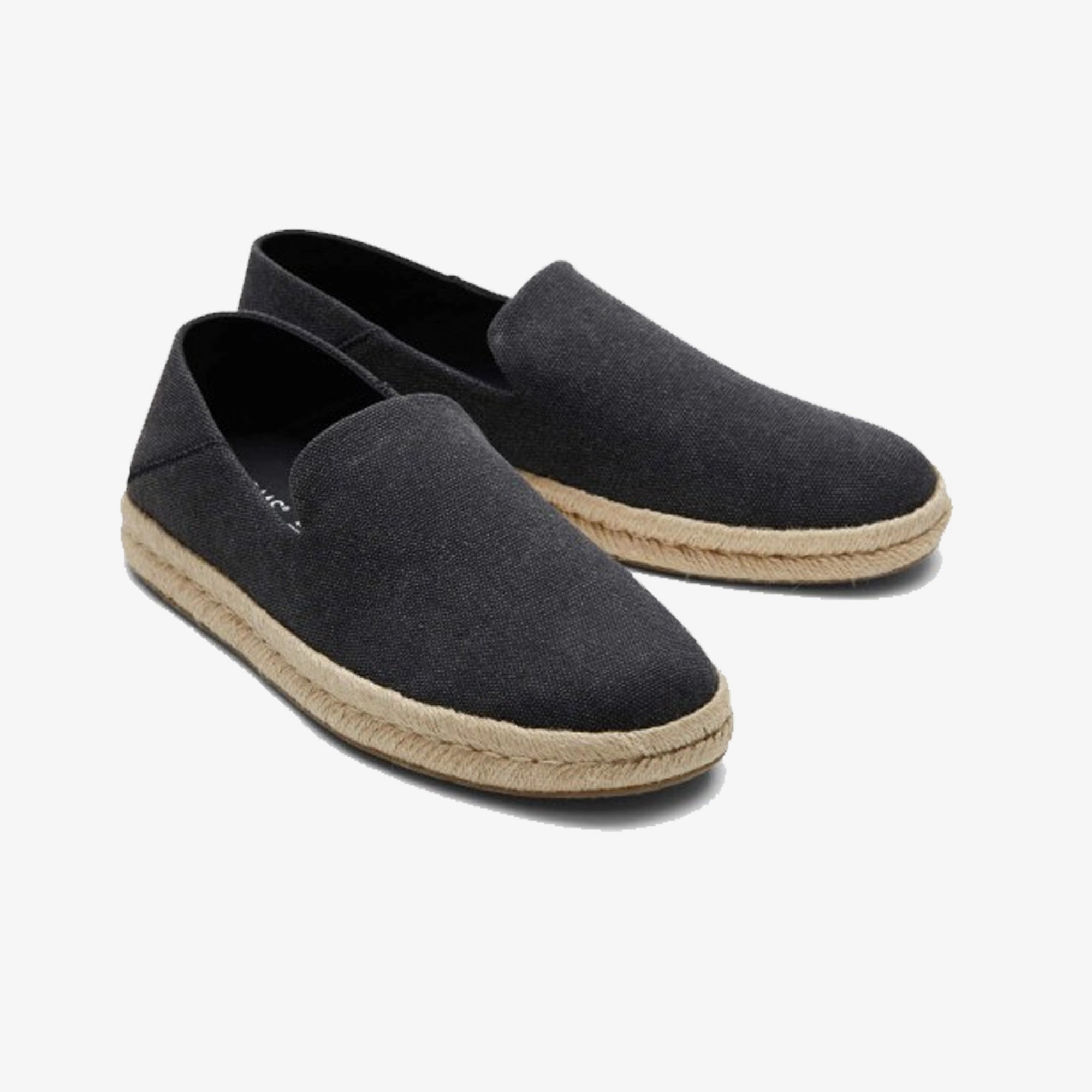 Toms | SANTIAGO JUTE-WRAPPED  { BLACK