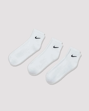 TRAINING ANKLE SOCKS (3 PK) WHITE