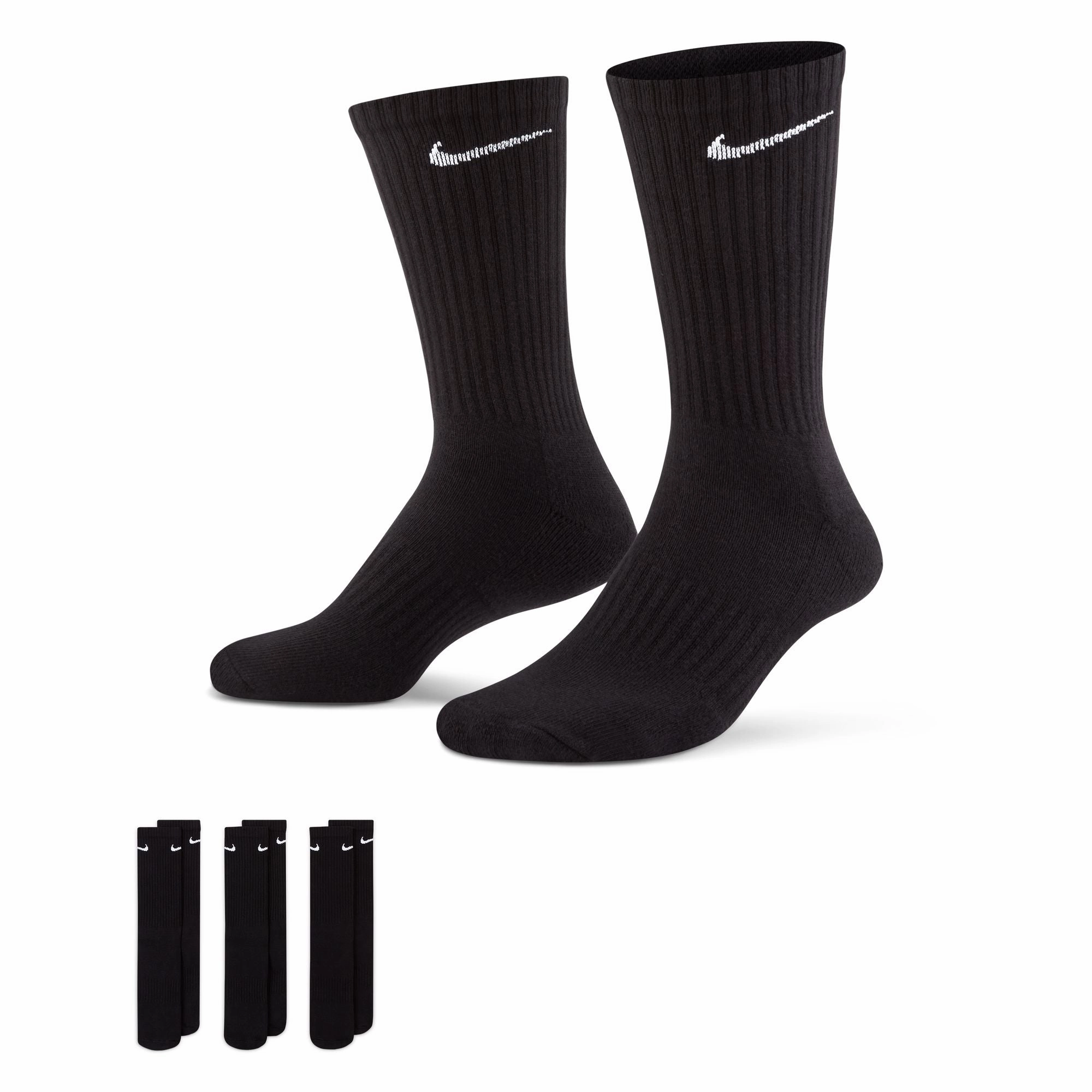 TRAINING CREW SOCKS (3 PK) BLACK