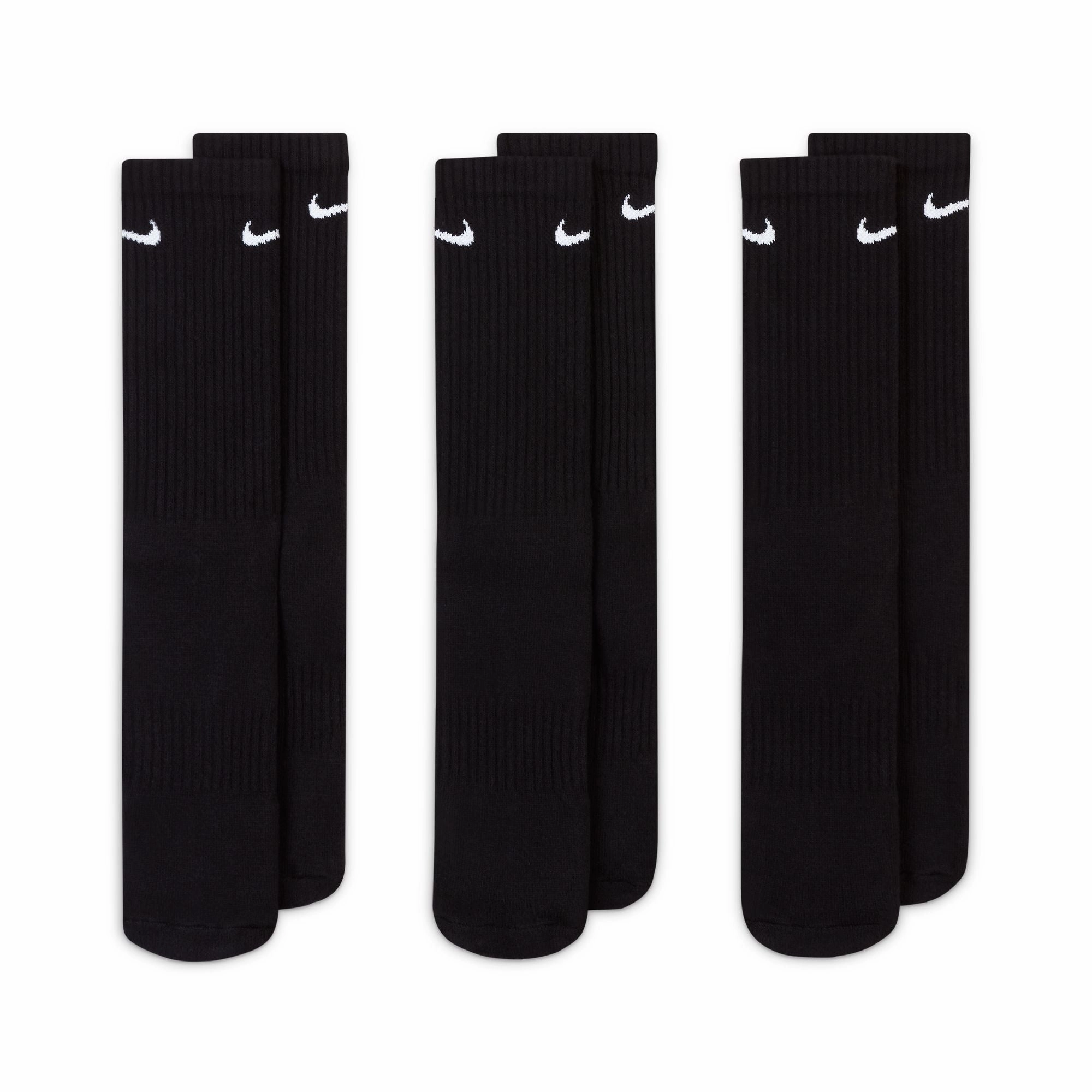 TRAINING CREW SOCKS (3 PK) BLACK