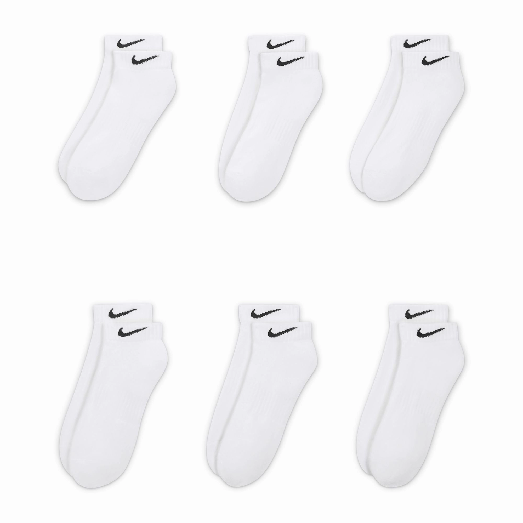 TRAINING LOW SOCKS WHITE (6 PACK)