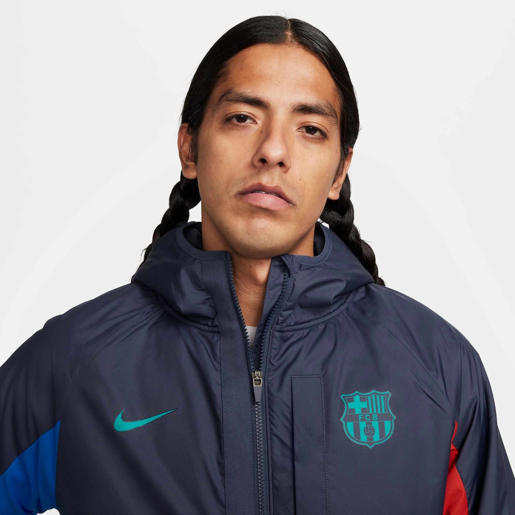Veste Coupe-Vent Barcelone - Bleu/Vert