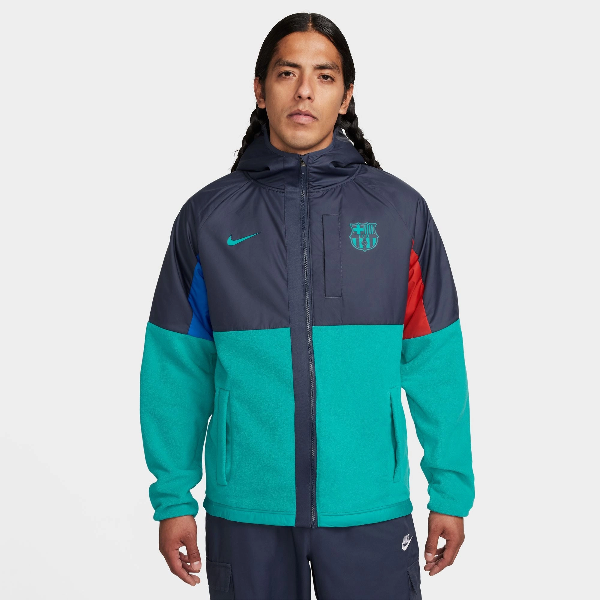 Veste Coupe-Vent Barcelone - Bleu/Vert
