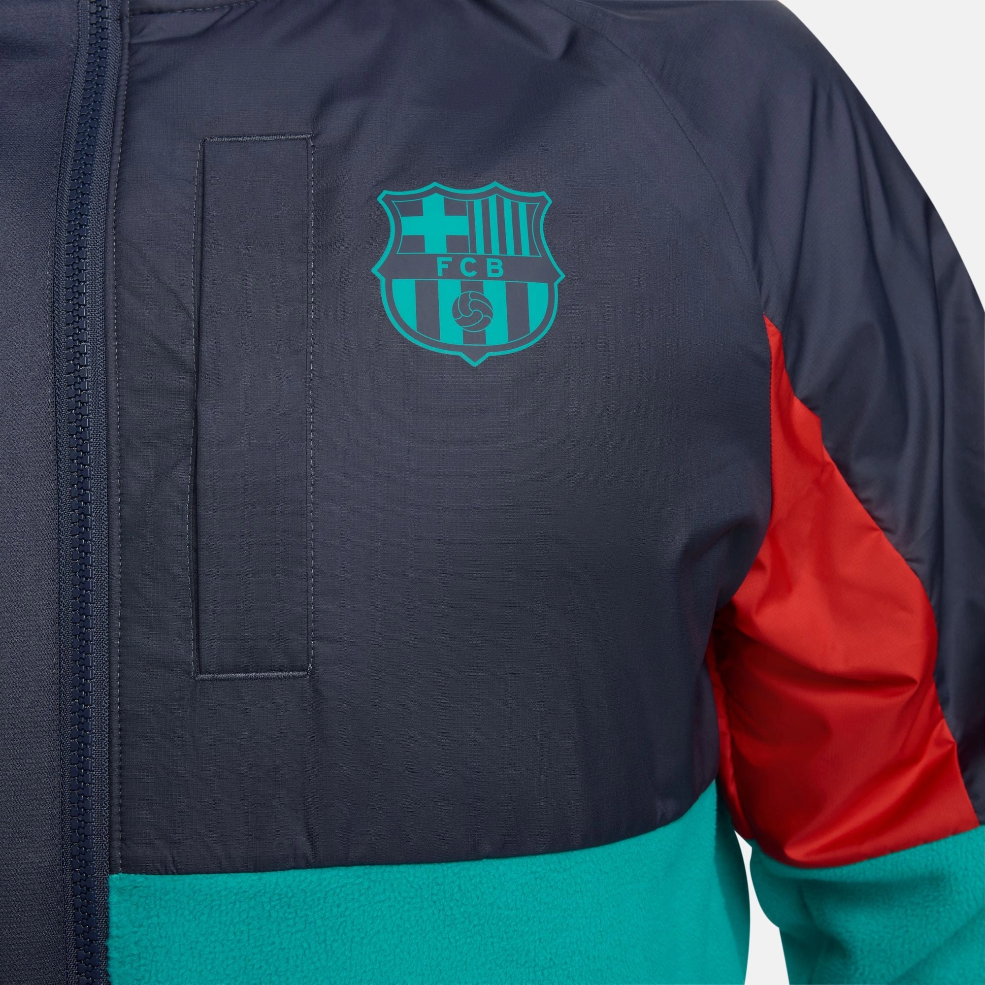 Veste Coupe-Vent Barcelone - Bleu/Vert