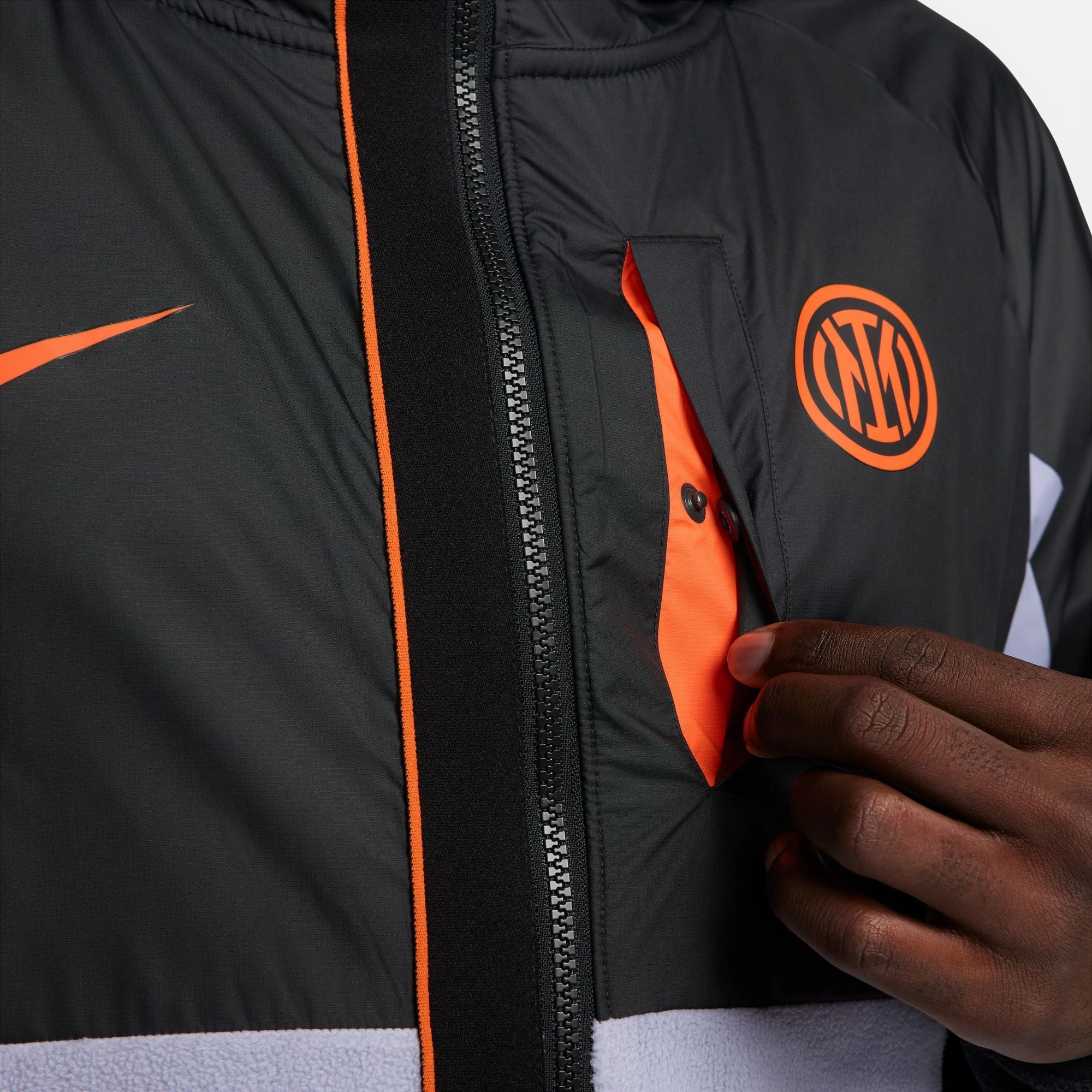 Veste Coupe-vent Inter Milan - Noir/Blanc/Orange