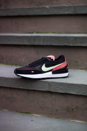 W NIKE WAFFLE ONE BLK/LIME ICE