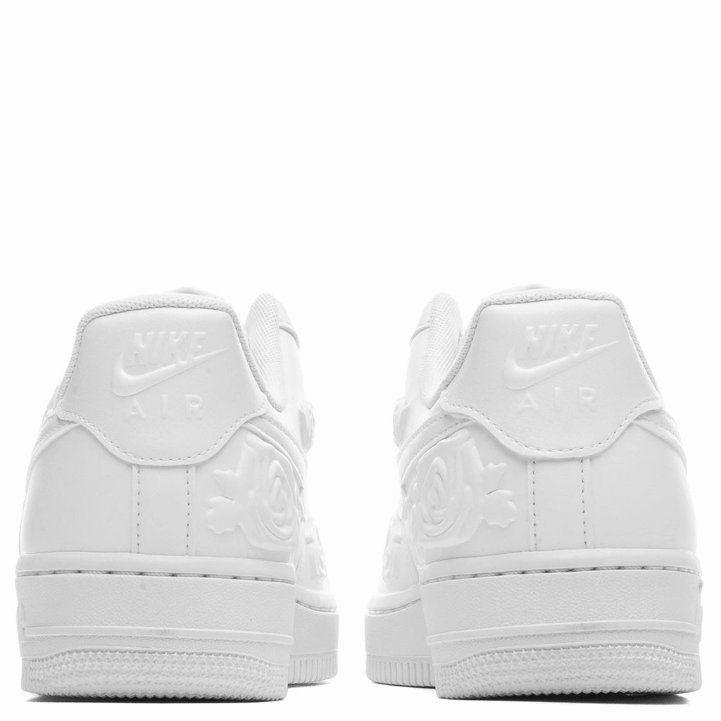 Women's Air Force 1 '07 'White Roses' - Triple White
