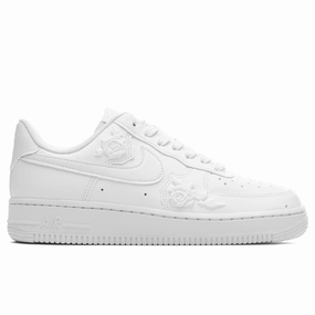 Women's Air Force 1 '07 'White Roses' - Triple White