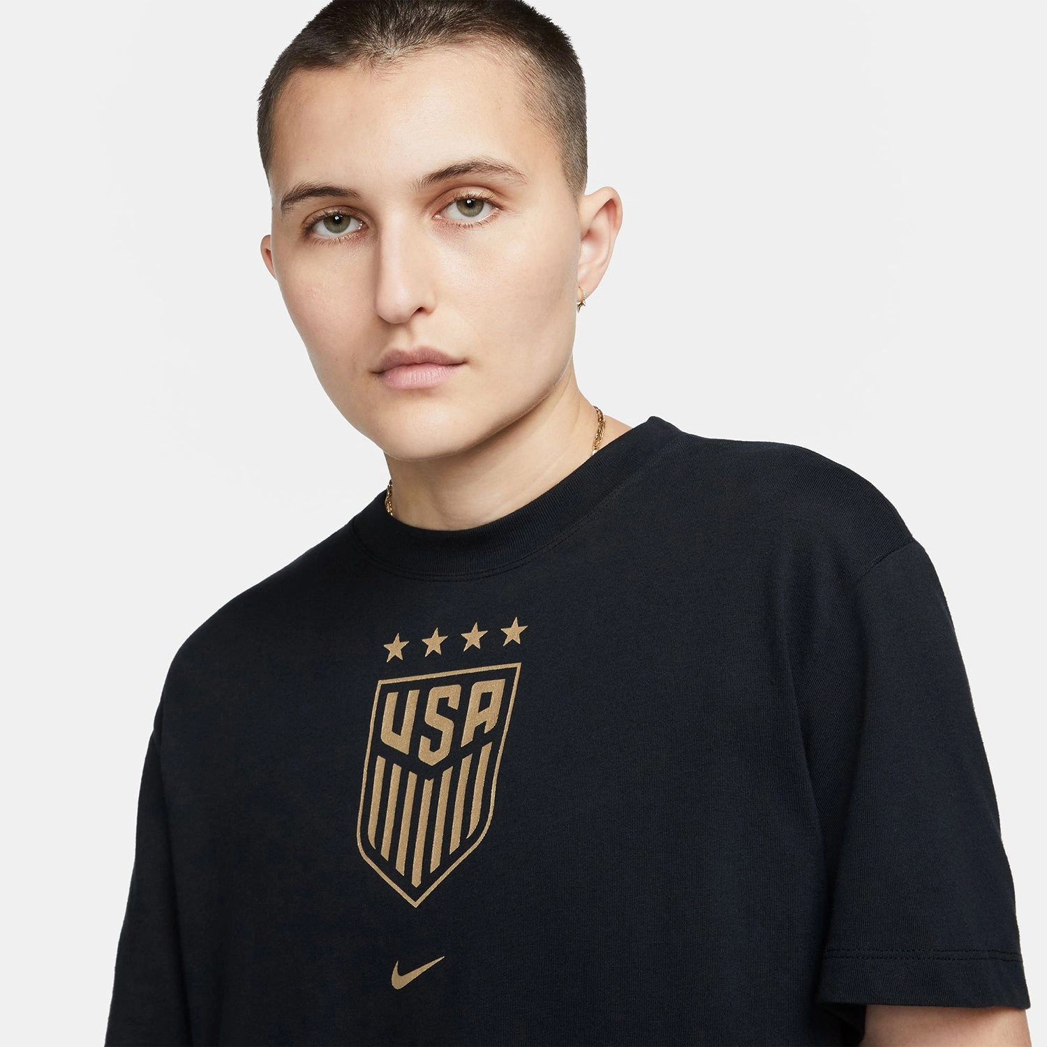 Women's Nike USWNT Crest Black Tee