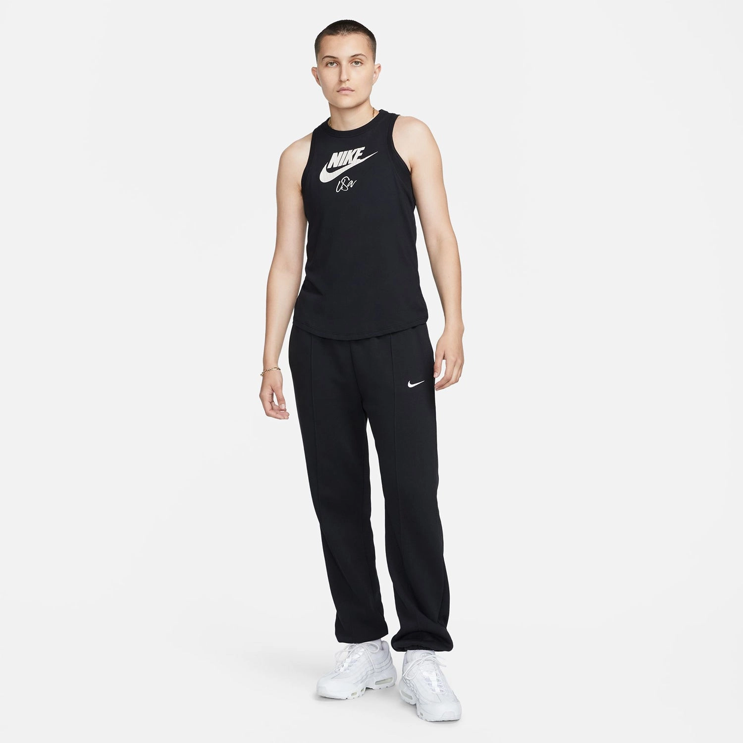 Women's Nike USWNT Futura Black Tank Top