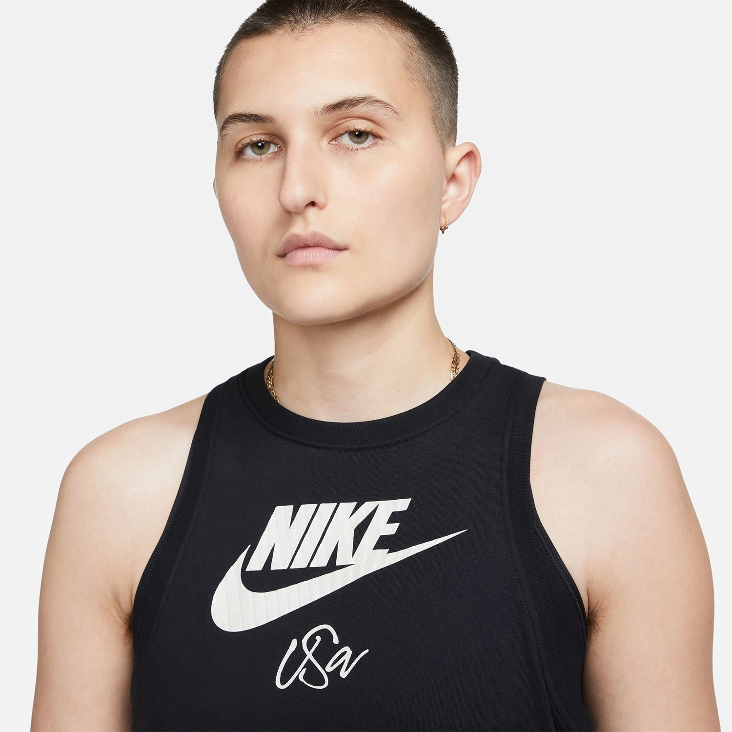 Women's Nike USWNT Futura Black Tank Top