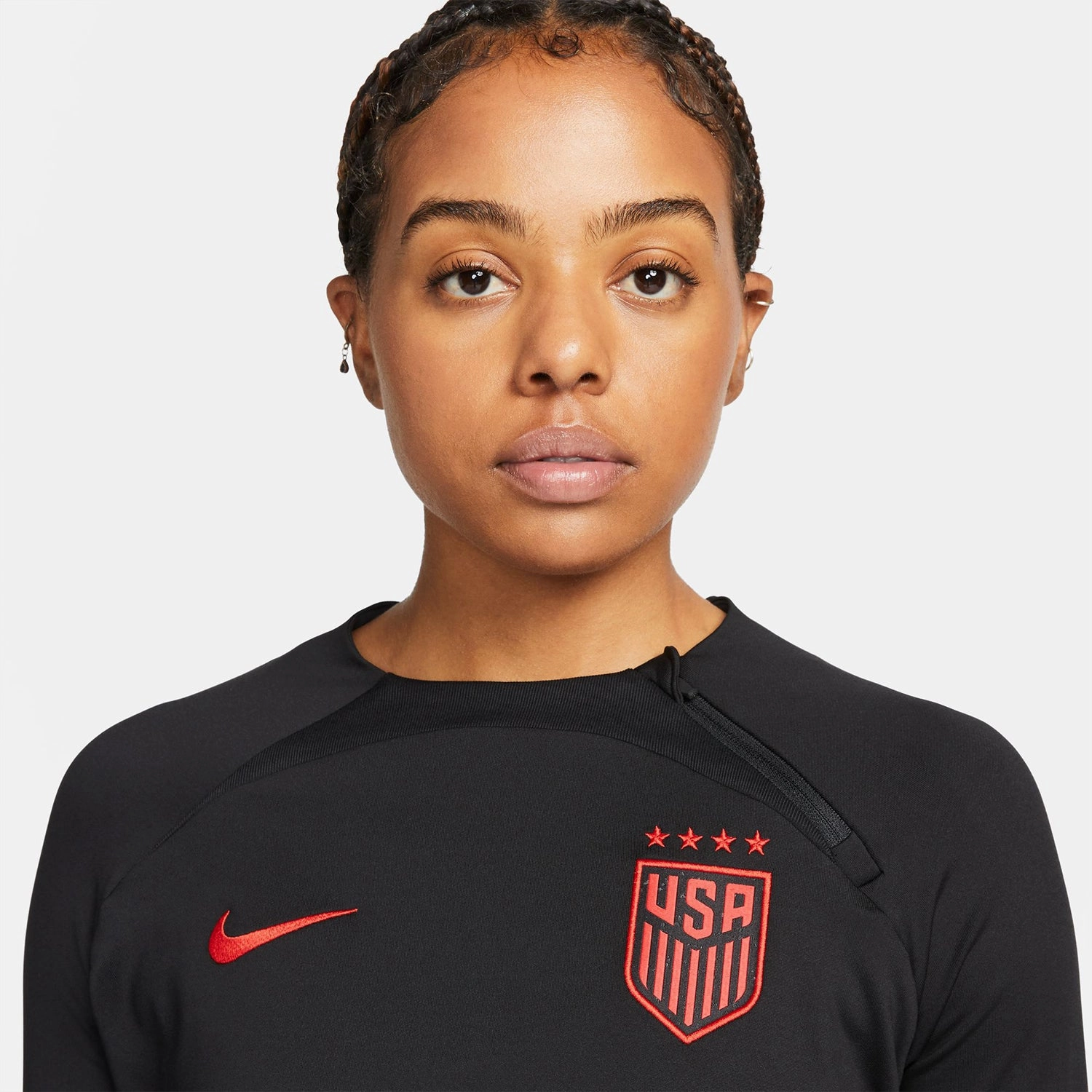 Women's Nike USWNT Strike Knit Longsleeve Black Tee