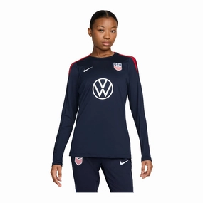 Women's Nike USWNT VW Strike Long Sleeve Navy Top