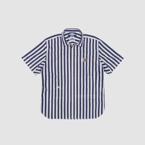 X CARHARTT WIP STRIPED S/S WORK SHIRT