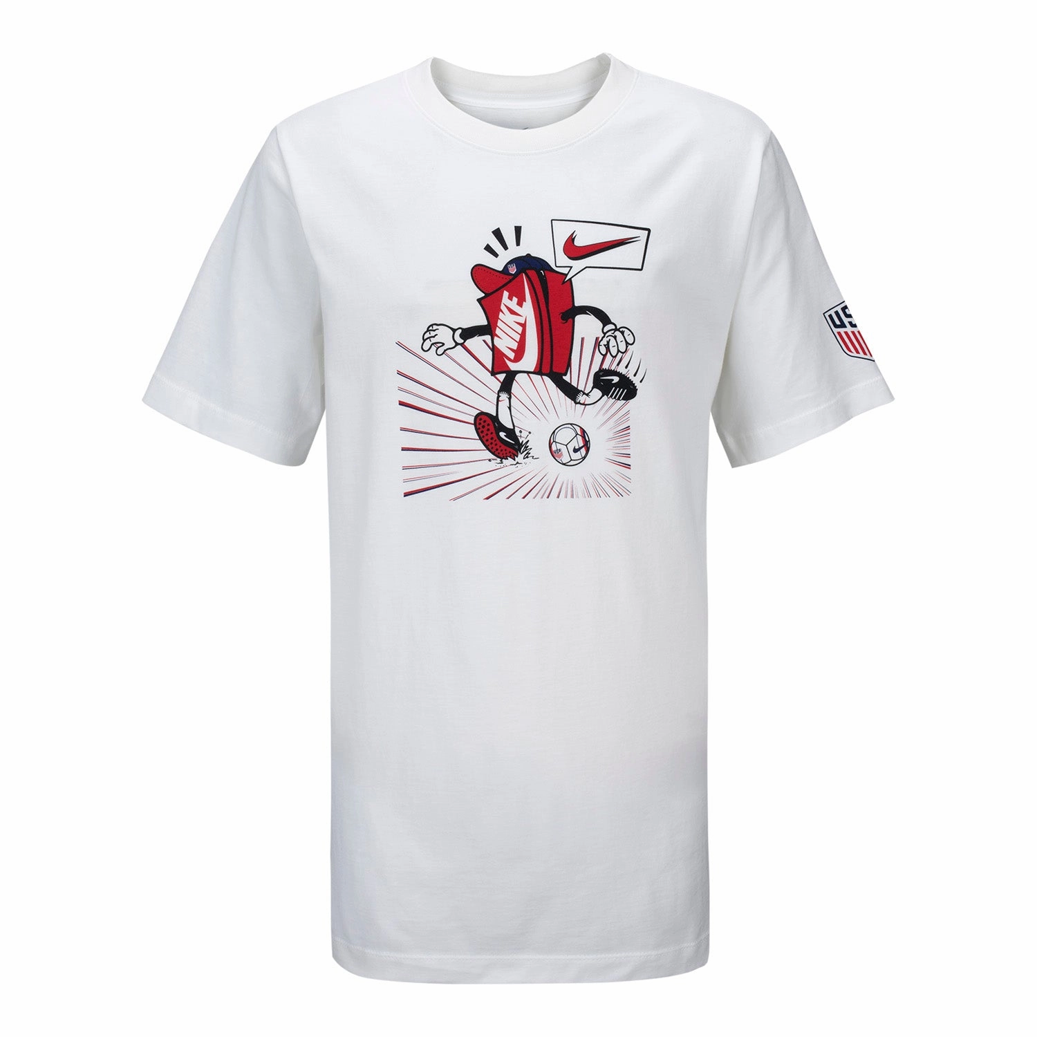 Youth Nike USA Boxy White Tee