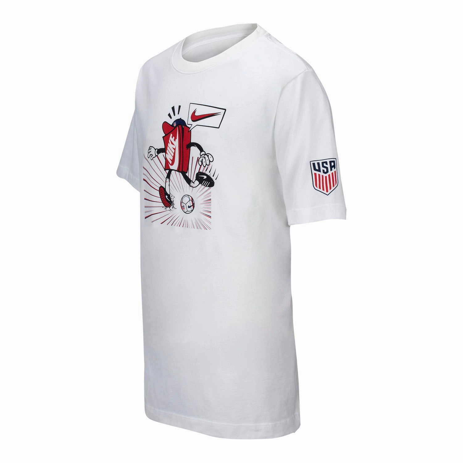 Youth Nike USA Boxy White Tee