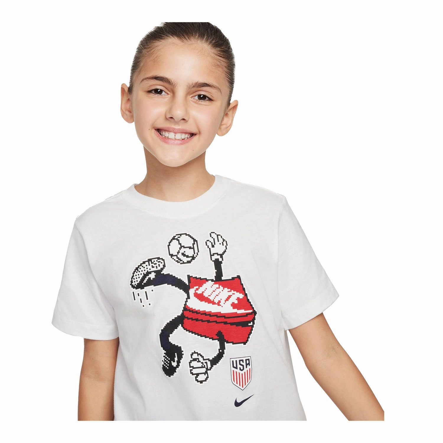 Youth Nike USA Character White Tee