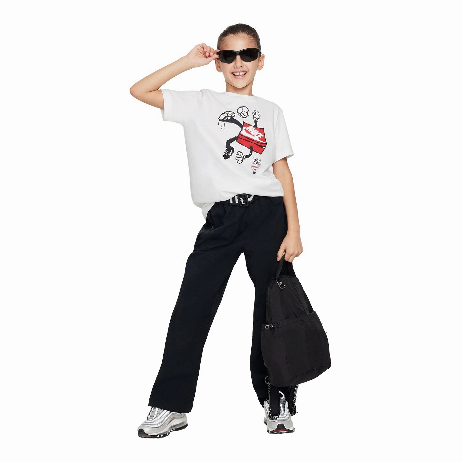 Youth Nike USA Character White Tee