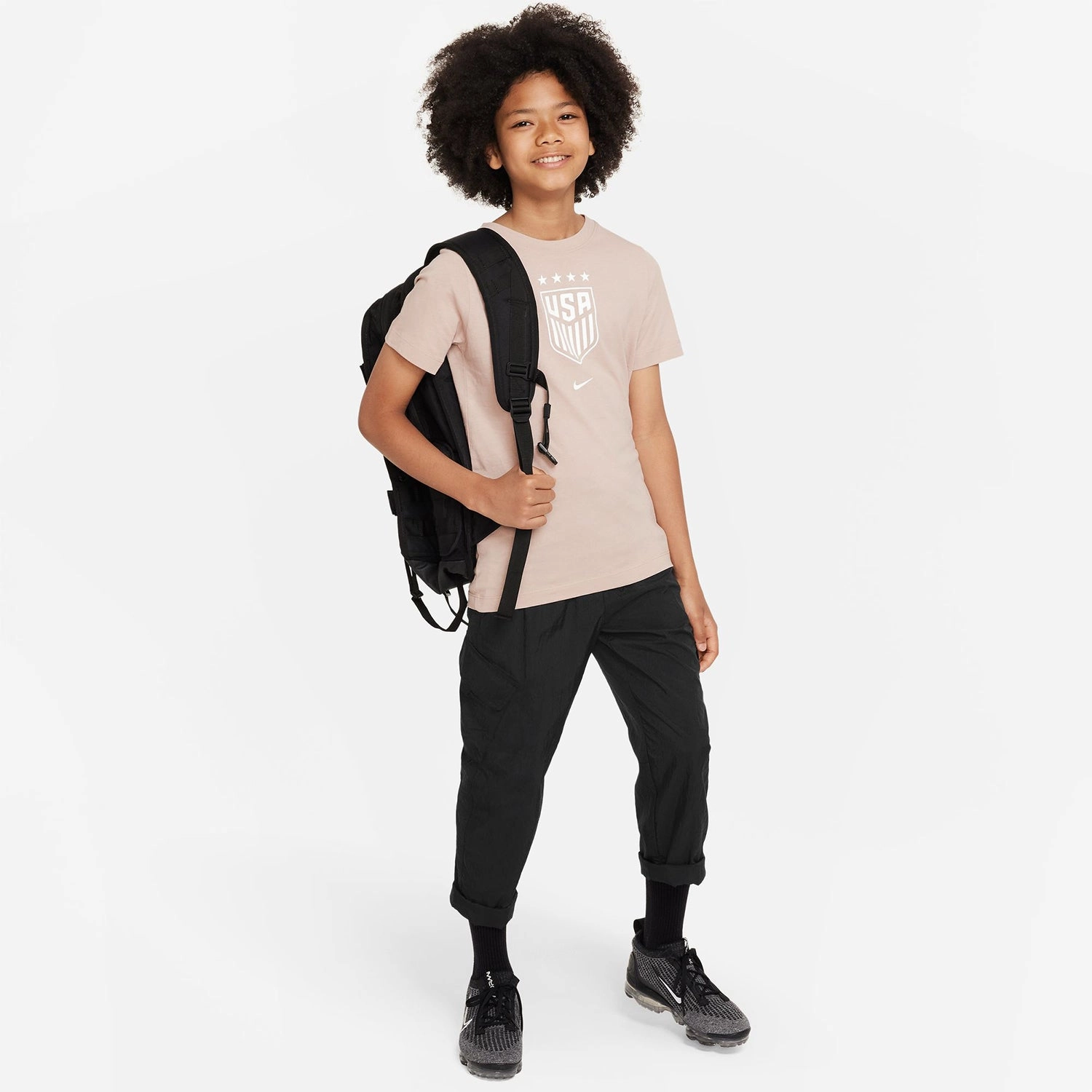 Youth Nike USWNT Crest Stone Tee