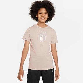 Youth Nike USWNT Crest Stone Tee