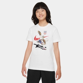 Youth Nike USWNT Eagle Mascot White Tee
